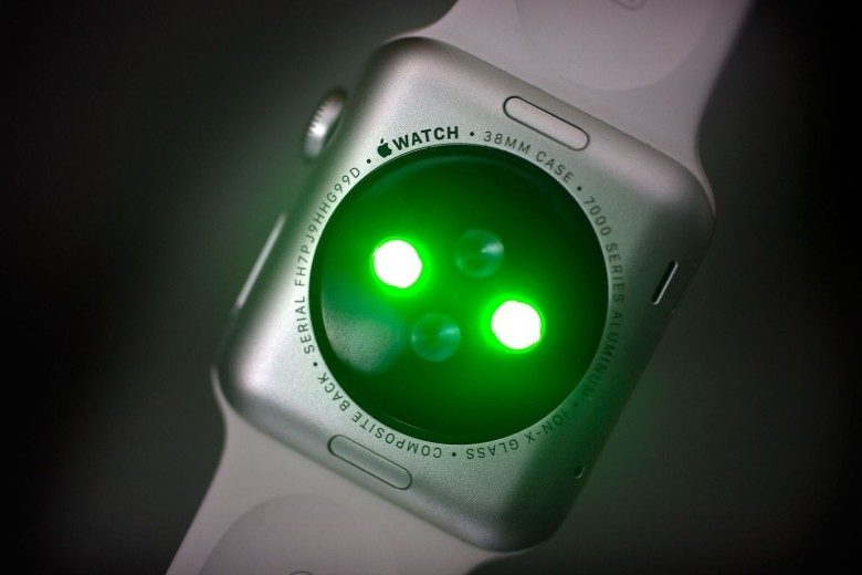 Apple Watch's heart rate monitor