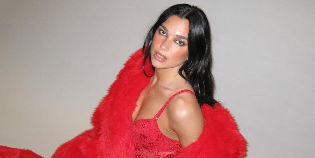 Dua Lipa Shows Off Her Red Balenciaga Coat and Dress on Instagram
