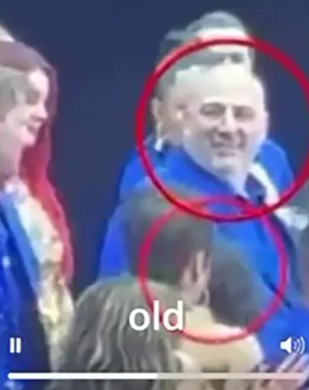 Screenshot of a video showing Wynne Evans with friends, claiming the video was edited.