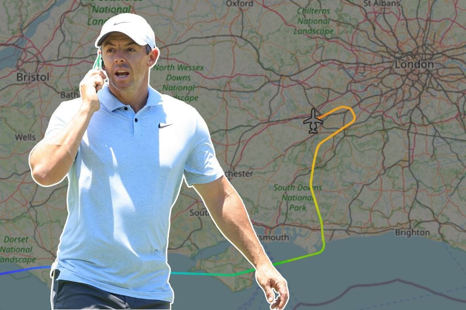 Rory McIlroy’s jet has landed in London