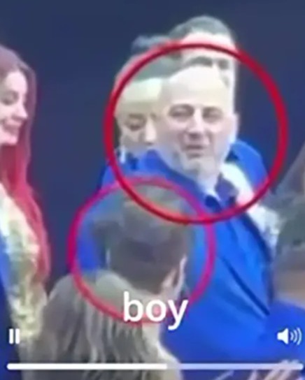 Screenshot of a video showing Wynne Evans with friends, claiming the video was edited.