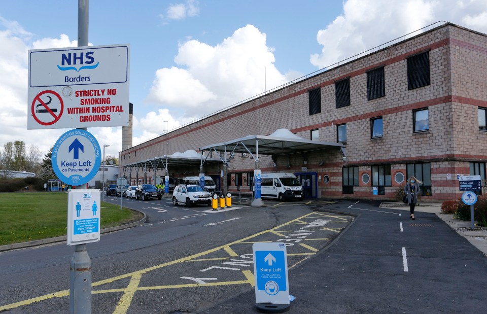 NHS Scotland sign.