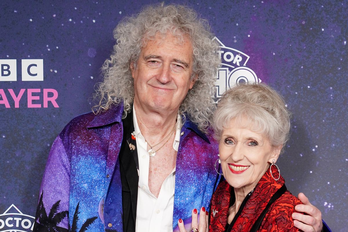 Brian May and Anita Dobson