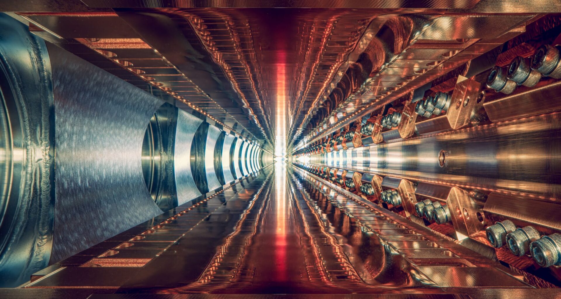 the inside of a Synchrotron Particle Accelerator