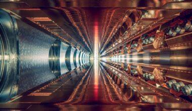 the inside of a Synchrotron Particle Accelerator