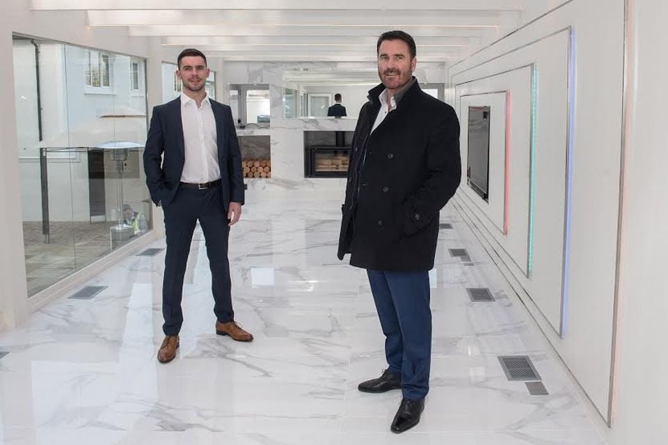 Current director Nicolas Taggart (left) and father Michael, who was a former director