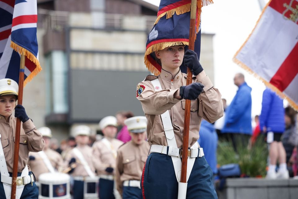 The Apprentice Boys of Derry parade made its way through the centre of Lisburn. Photo by Kelvin Boyes/Press Eye.