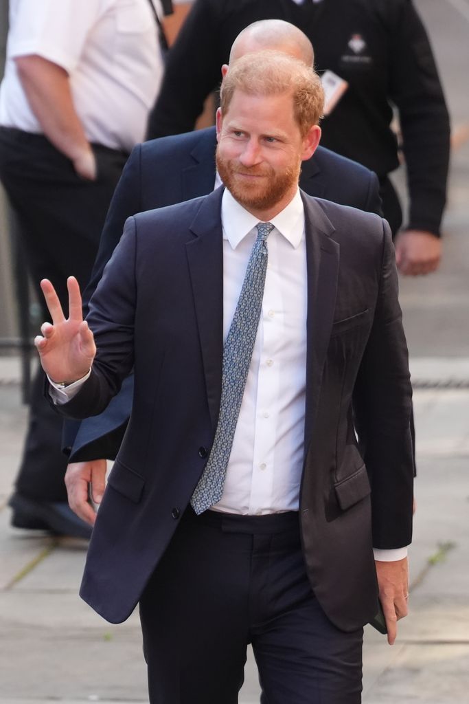 The Duke of Sussex arrives at the Royal Courts of Justice, central London, for the start of his appeal against a High Court ruling on his legal claim against the Home Office over the level of security he receives while he is in the UK