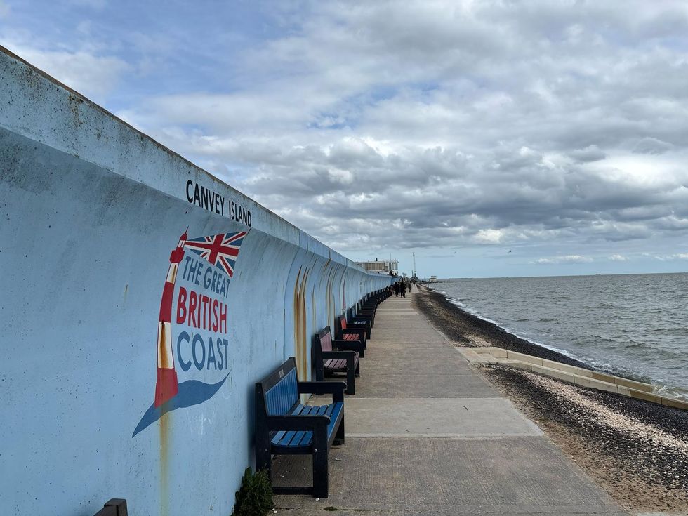Canvey Island lies on the banks of the River Thames