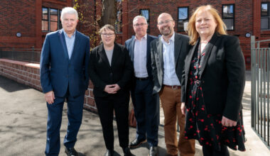 Maria Eagle MP visits Plus Dane's completed Lime Tree Court development in Woolton