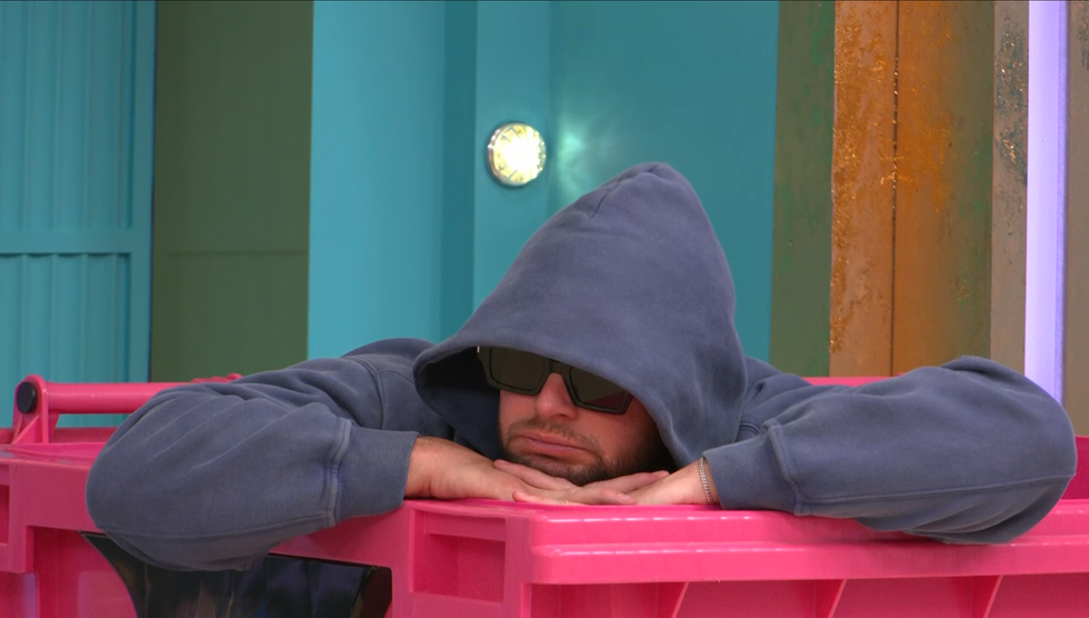 chris hughes in big brother's wheelie bin of shame