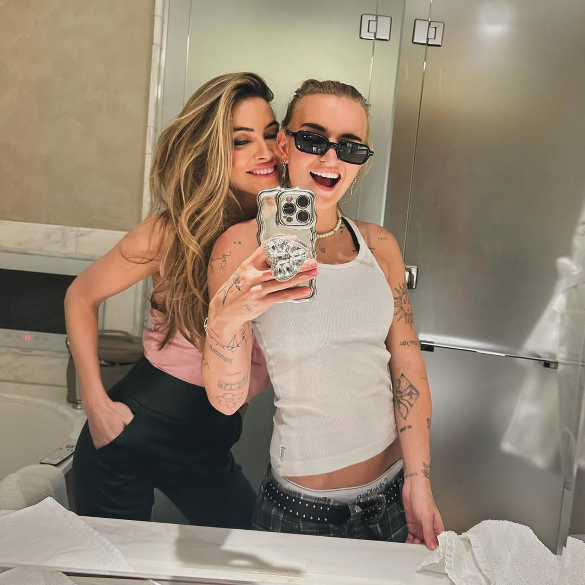 Chrishell Stause and G Flip mirror selfie