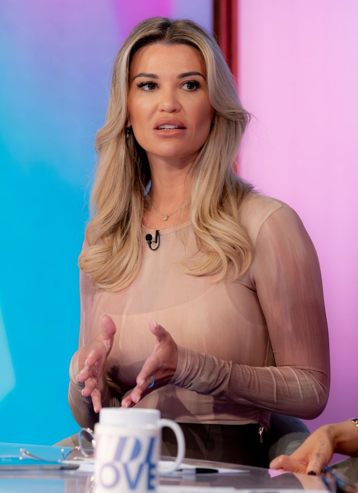 Christine McGuinness on the Loose Women TV show.