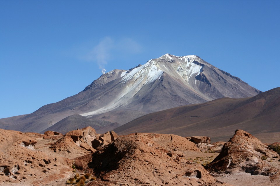 Uturuncu volcano in Bolivia, South America.