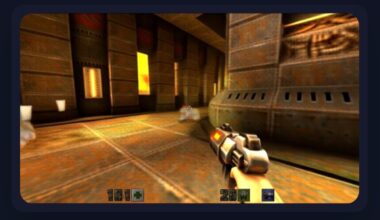 A screenshot of an AI-generated Quake II level