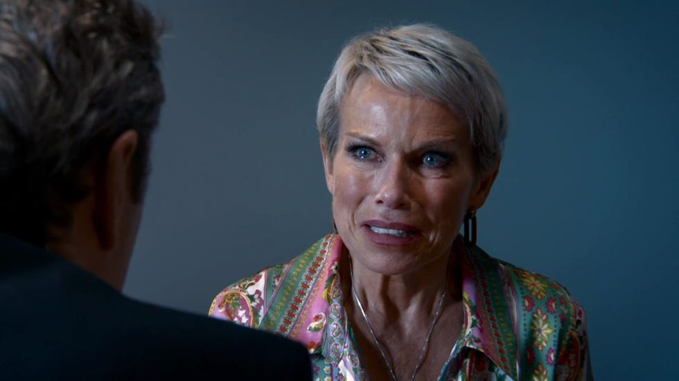 a conversation between two individuals in a professional setting
