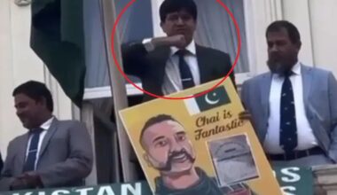 Pakistani diplomat's throat-slitting gesture sparks outrage in London..