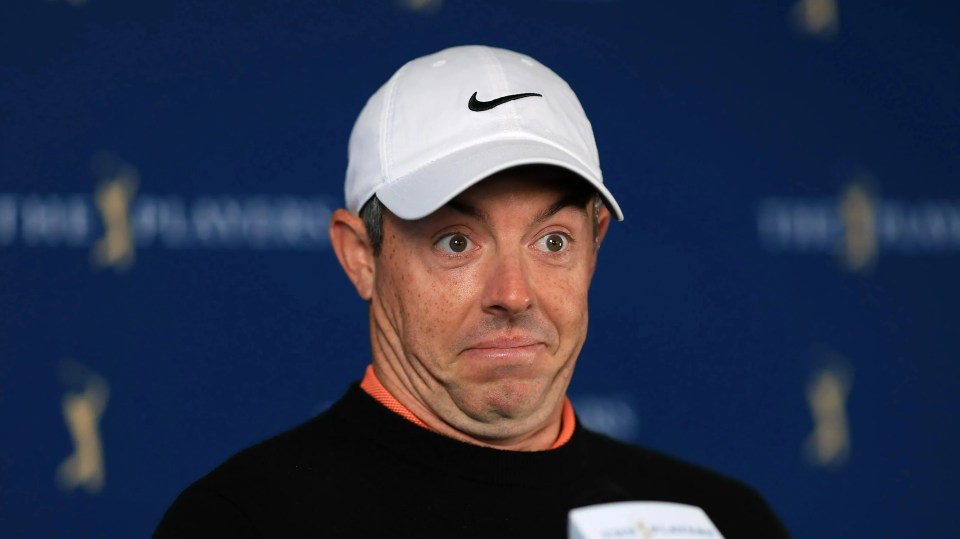McIlroy poked fun at his missed putt in regulation at the Masters