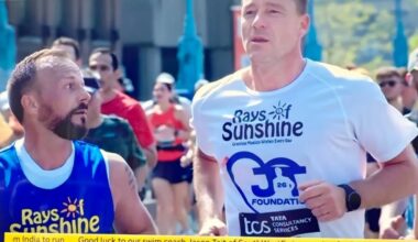 John Terry picks up bizarre injury during London Marathon he runs alongside Chelsea teammate