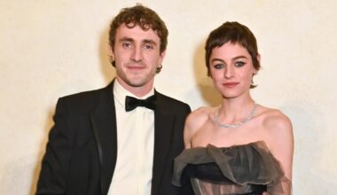 The Crown's Emma Corrin stuns in a sheer dress at VIP dinner with Gladiators star Paul Mescal