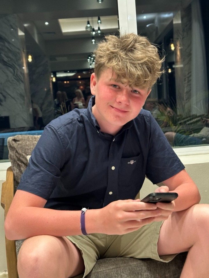 Diptych showing a teenager before and after an illness.
