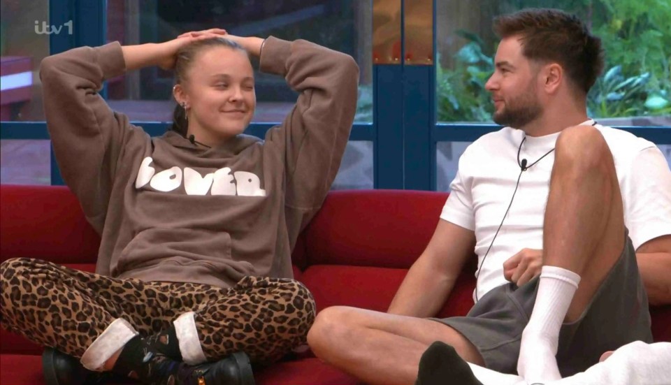 Screenshot of Chesney Hawkes nominating Chris Hughes and JoJo Siwa on Celebrity Big Brother.