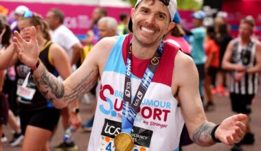 Joel Dommett faints before making London Marathon finish line - London Evening Standard