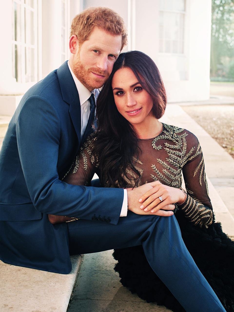 prince harry meghan markle official engagement portrait