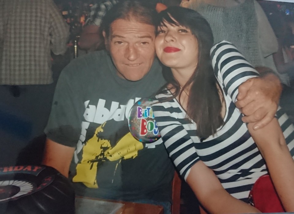 Photo of a father and daughter.