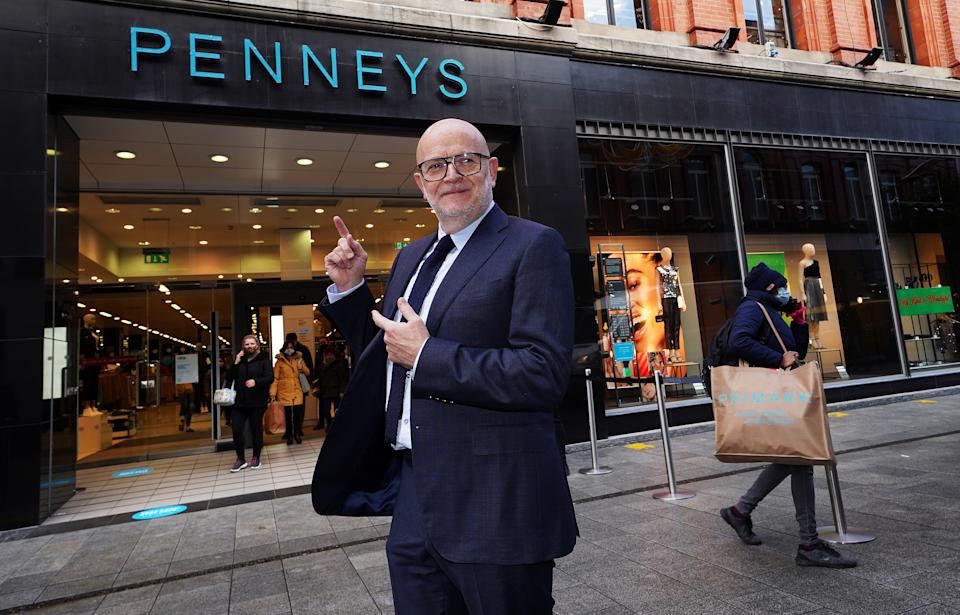 File photo dated 31/03/25 of CEO of Primark Paul Marchant at Penneys flagship store on Mary Street, Dublin. The boss of Primark has resigned after an allegation over his behaviour towards a woman. Parent firm, Associated British Foods (ABF), said Paul Marchant has stepped down as chief executive of the high street fashion brand with immediate effect following an investigation. Issue date: Monday March 31, 2025. PA Photo. See PA story CITY Primark. Photo credit should read: Brian Lawless/PA Wire