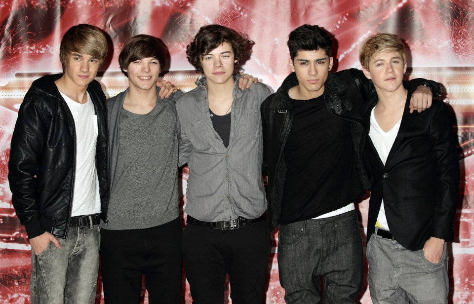 One Direction at a press conference.
