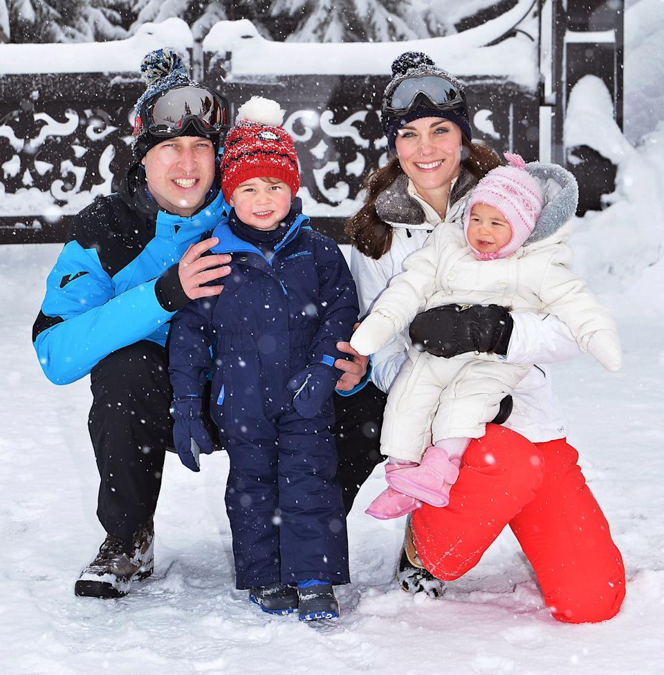 royal family portrait ski trip