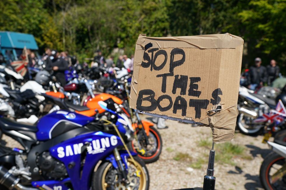 Dover anti-immigration protest