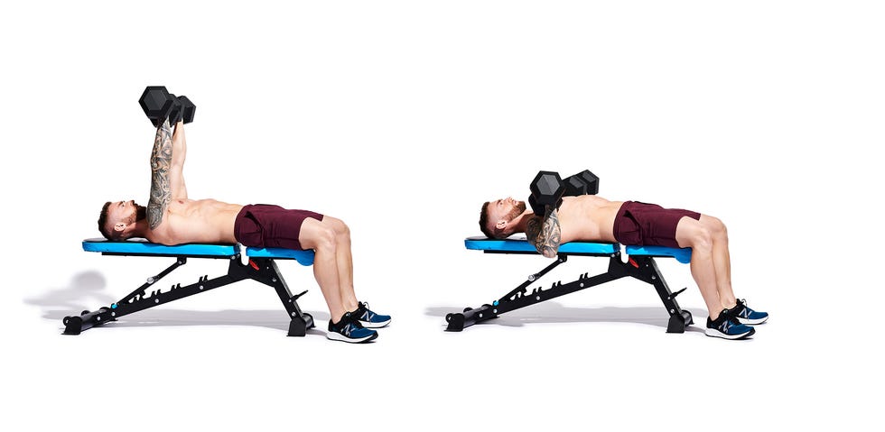 dumbbell chest press