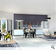 Large lounges will serve as social hubs
