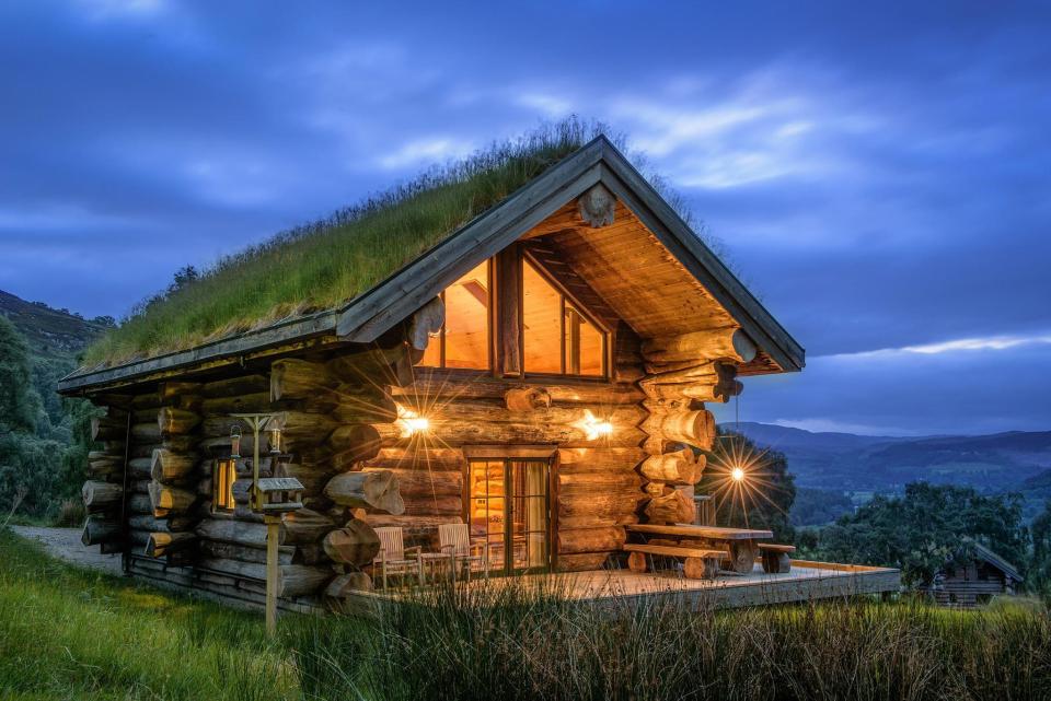 a cosy log cabin at Eagle Brae, Beauly,