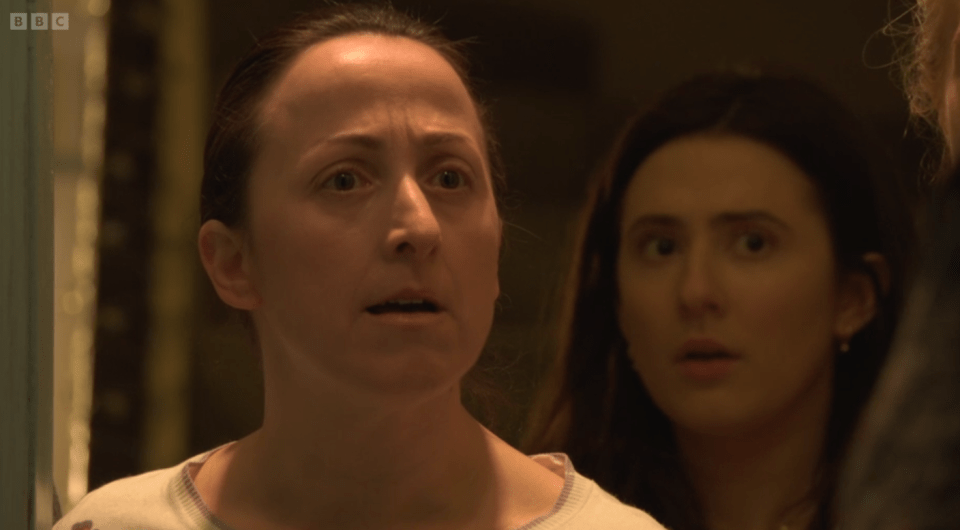 Sonia Fowler looking shocked.