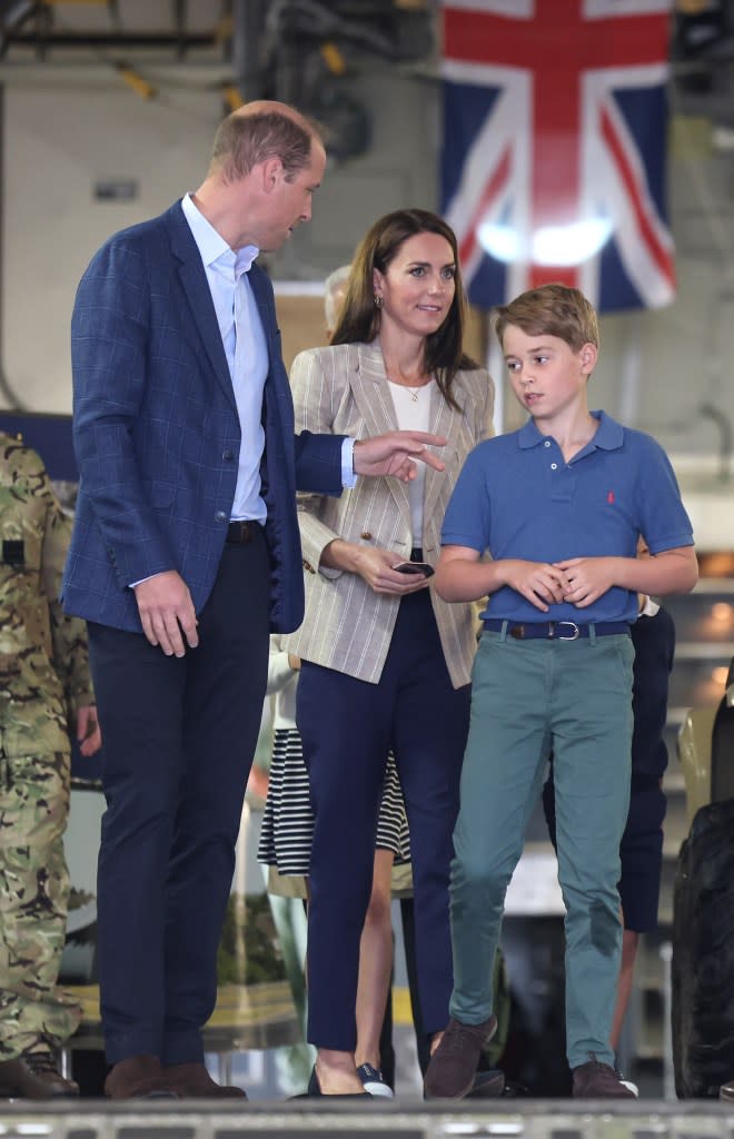 The Princess of Wales, 43, recently joined her eldest on a tour of her old school, Marlborough College, in Wiltshire. Getty Images