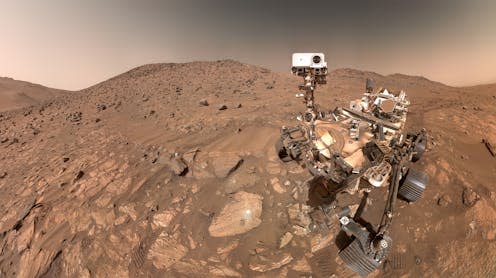<span class="attribution"><a class="link " href="https://www.jpl.nasa.gov/images/pia26344-perseverances-selfie-with-cheyava-falls/" rel="nofollow noopener" target="_blank" data-ylk="slk:Nasa/JPL-Caltech/MSSS;elm:context_link;itc:0;sec:content-canvas">Nasa/JPL-Caltech/MSSS</a></span>