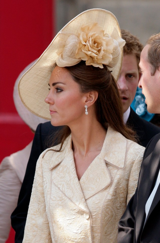 Catherine, Duchess of Cambridge at a wedding.