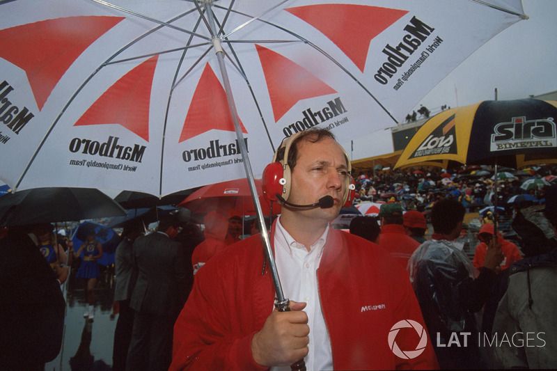 McLaren's team boss had to fend off questions of legality over its supreme MP4/4