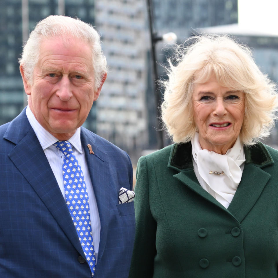  King Charles and Queen Camilla at Trinity Buoy Wharf in London on February 03, 2022. 