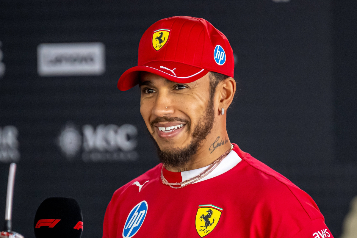 Lewis Hamilton smiling again as F1 legend pictured with celebrity crush