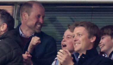 Pregnant Duchess spotted at game with Duke, Prince William and Prince George