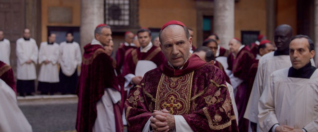 Ralph Fiennes stars as Cardinal Lawrence in film Conclave