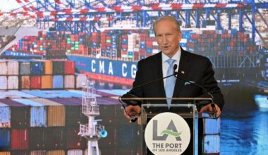 Port of L.A. executive director says retailers will soon have only about 7 weeks of full inventories left amid U.S.-China trade war