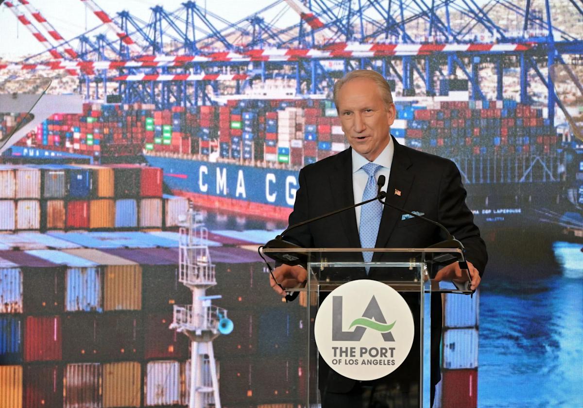 Port of L.A. executive director says retailers will soon have only about 7 weeks of full inventories left amid U.S.-China trade war