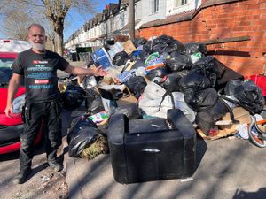 Christan Hems of Pest Interceptors on the rubbish-filled streets of Birmingham