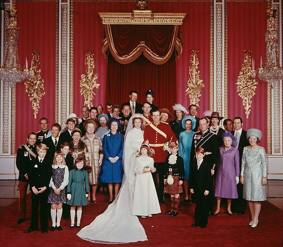 princess anne wedding royal family