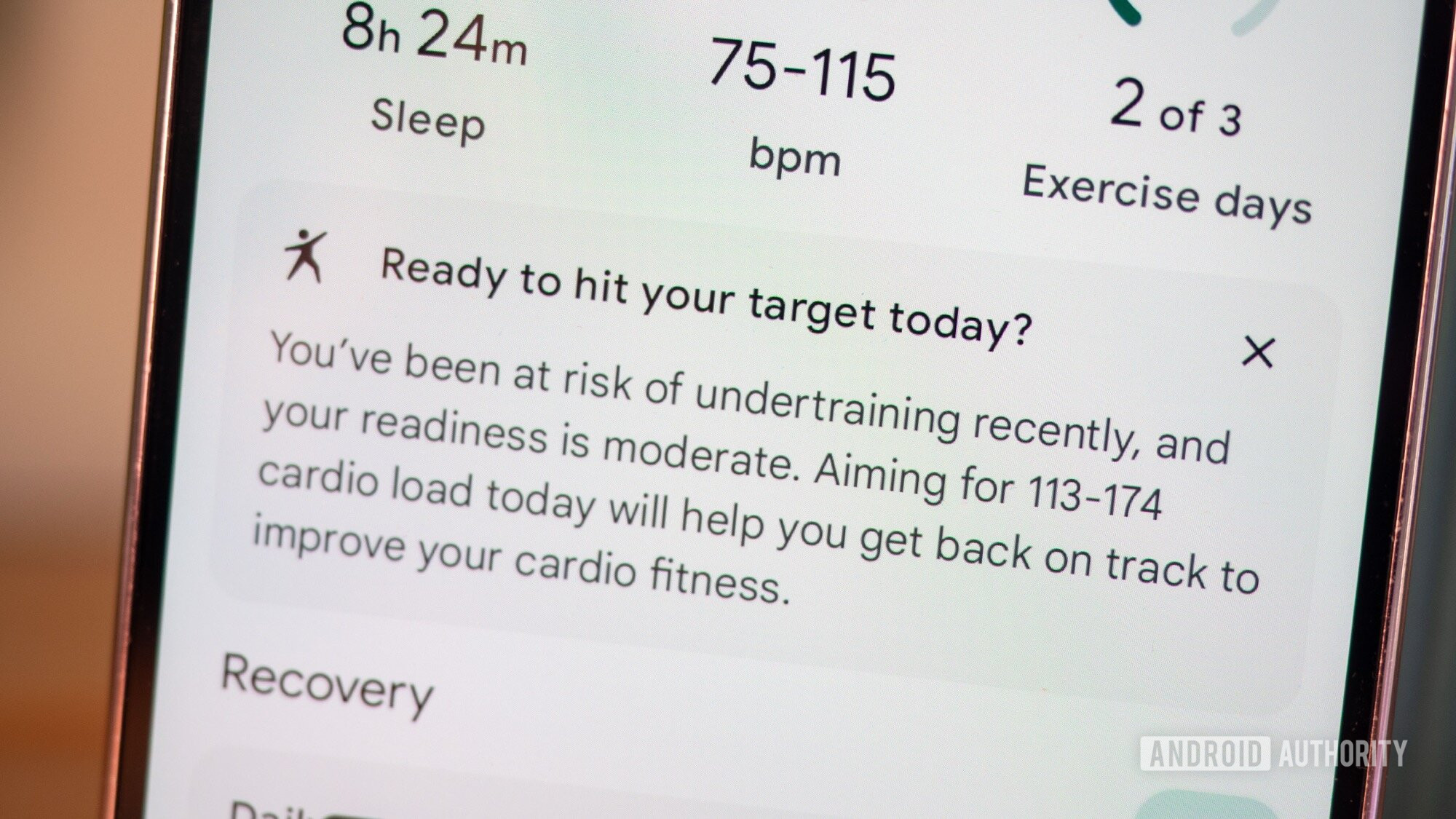 fitbit app ready to hit your target